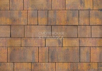 Тротуарная плитка STEINRUS Инсбрук Тироль ColorMix Бромо, 60 мм