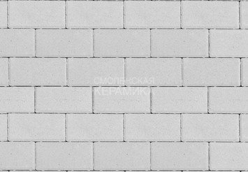 Тротуарная плитка STEINRUS Прямоугольник белый, 60 мм