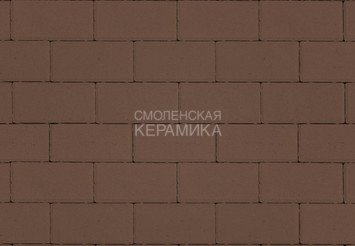 Тротуарная плитка STEINRUS Прямоугольник коричневый, 60 мм