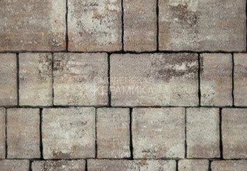 Тротуарная плитка STEINRUS Старый Город ColorMix Берилл, 60 мм