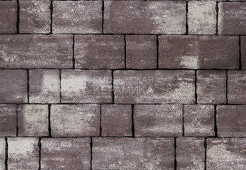 Тротуарная плитка STEINRUS Старый Город ColorMix Браун, 60 мм