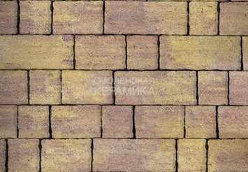Тротуарная плитка STEINRUS Старый Город ColorMix Тахель, 60 мм