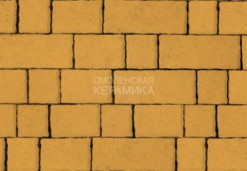 Тротуарная плитка STEINRUS Старый Город желтый, 60 мм