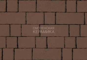 Тротуарная плитка STEINRUS Старый Город коричневый, 60 мм