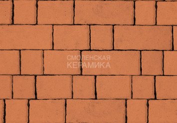 Тротуарная плитка STEINRUS Старый Город оранжевый, 60 мм