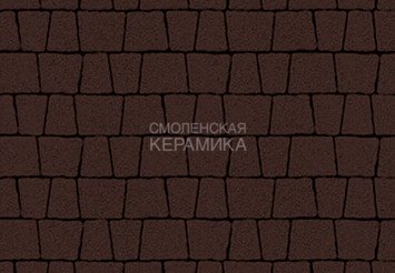 Тротуарная плитка Выбор "Антик" Стандарт, коричневый, 60 мм