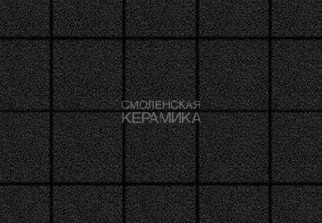 Тротуарная плитка Выбор "Квадрат" Гранит, черный, 200х200х60 мм