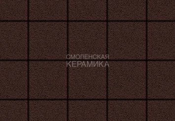 Тротуарная плитка Выбор "Квадрат" Гранит, коричневый, 200х200х60 мм