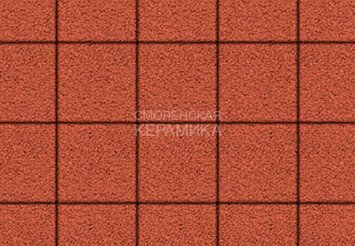 Тротуарная плитка Выбор "Квадрат" Гранит, красный, 200х200х60 мм