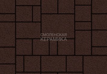 Тротуарная плитка Выбор "Мюнхен" Гранит, коричневый, 60 мм