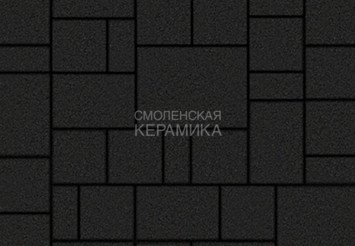 Тротуарная плитка Выбор "Мюнхен" Стандарт, черный, 60 мм