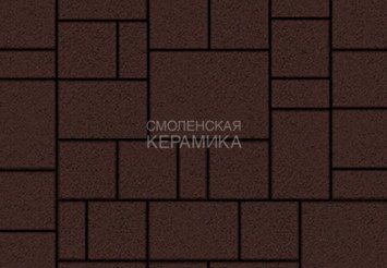Тротуарная плитка Выбор "Мюнхен" Стандарт, коричневый, 60 мм