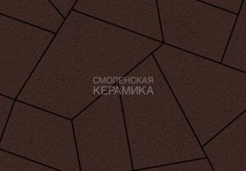 Тротуарная плитка Выбор "Оригами" Стандарт, коричневый, 80 мм