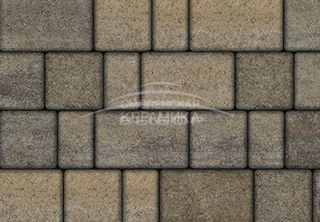 Тротуарная плитка Выбор "Старый город", Искусственный камень Базальт, 60 мм