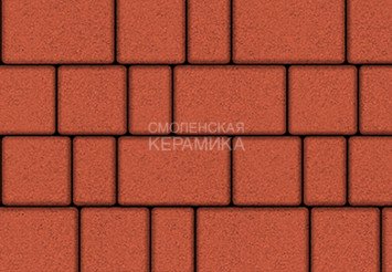Тротуарная плитка Выбор "Старый город" Стандарт, красный, 60 мм