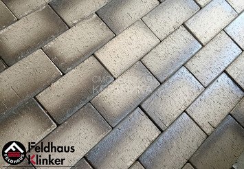 Тротуарный клинкер Feldhaus Klinker cino nero 808 SKF 200х100х40