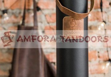 Тубус из натуральной кожи для фартука Амфора