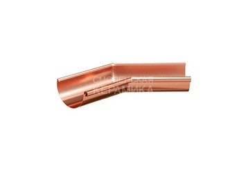 Угол желоба 135° внутренний /наружный (2) 125, AQUASYSTEM (Медь)