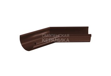 Угол желоба внутренний /наружный 125, AQUASYSTEM (Polyester), коричневый