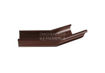Угол желоба внутренний /наружный 125, AQUASYSTEM (Polyester), коричневый