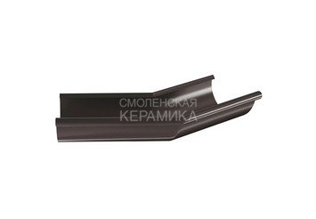 Угол желоба внутренний /наружный 125, AQUASYSTEM (Polyester), темно-коричневый