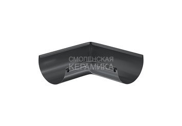 Угол желоба внутренний /наружный 125, AQUASYSTEM (Polyester), темно-серый