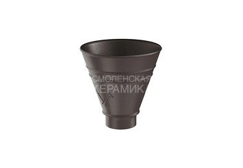 Воронка водосборная круглая 100, AQUASYSTEM PU MATT, RAL RR32