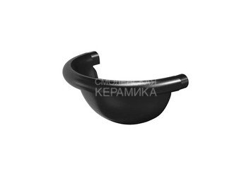 Заглушка универсальная полукруглая N 125, AQUASYSTEM PU MATT, RAL9005