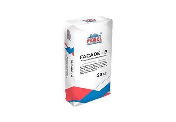 Цементная шпатлевка Perel Facade - b 0652 для финишной отделки, 20 кг белая