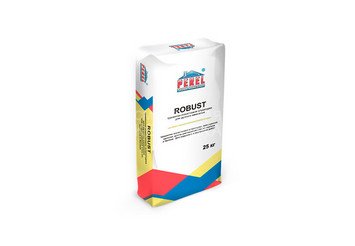 Цементно-известковая штукатурка Perel Robust 0515, 25 кг (ручн. и маш. нанесение)