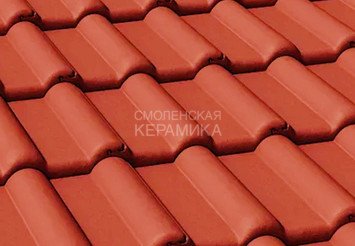 Цементно-песчаная черепица рядовая BRAAS Франкфуртская, вишня
